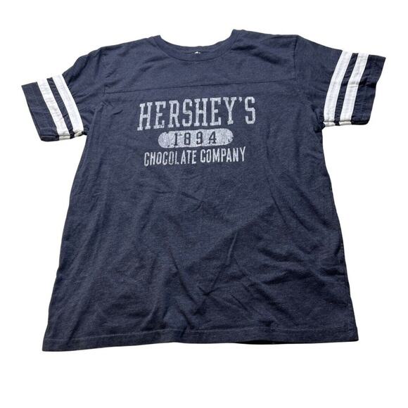 3-5 HERSHEY'S Kid's Top Dark Gray Size Youth Large - Picture 1 of 7